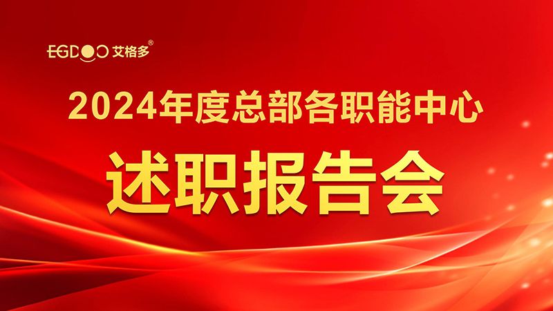 凝智聚能，共啟新程——艾格多集團召開2024年度總部各職能中心述職報告會